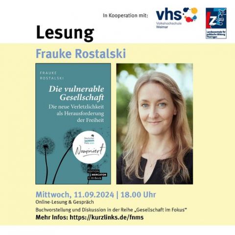 Frauke Rostalski: Die vulnerable Gesellschaft