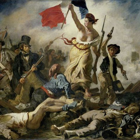 Eugène Delacroix Die Freiheit führt das Volk 1830